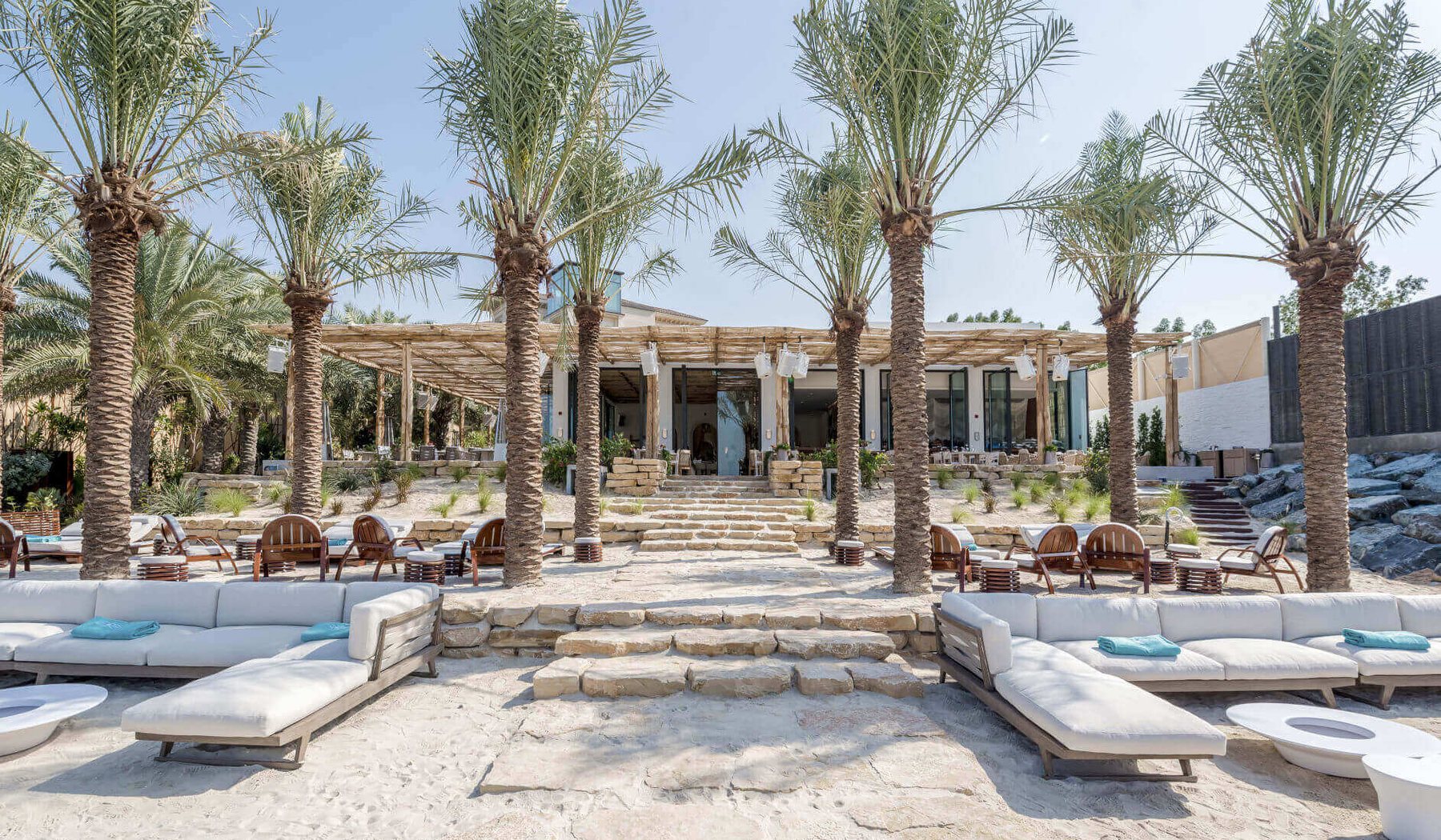 Palm terrace at Nammos Dubai